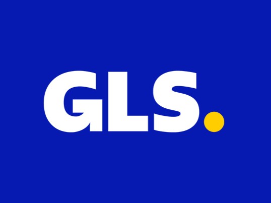 GLS Logo alb și galben